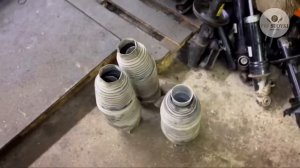 Правильный ремонт стоек амортизаторов (пневмостоек) Каен туарег. Стук подвески туарег нф фл