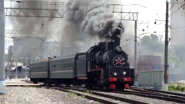 Отправление ретро-поезда от Рижского вокзала смотреть онлайн