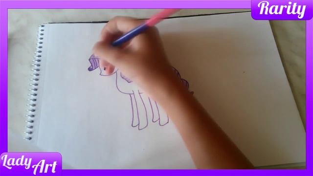 Как нарисовать пони Рарити: часть 2 смотреть онлайн