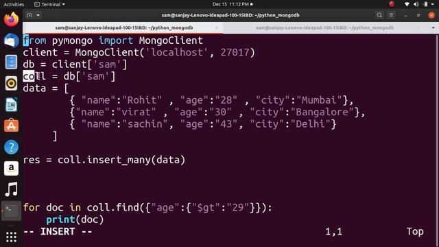 MongoDB with Python смотреть онлайн