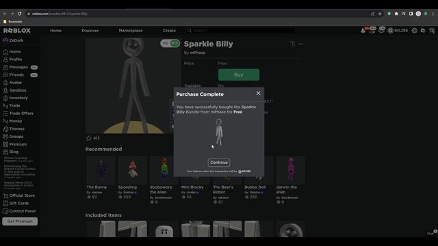 How To GET The NEW FREE SPARKLE BILLY BUNDLE in Roblox! QUICK! смотреть онлайн