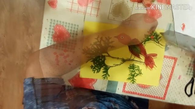 АПЛИКАЦИЯ ПТИЦА ,СВОИМИ РУКАМИ! ОСЕННИЕ ПОДЕЛКИ В САД, ШКОЛУ! смотреть онлайн
