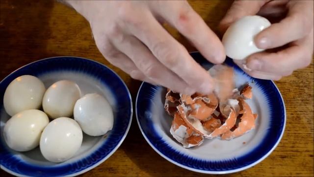 Яйца варёные как очистить