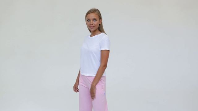 Розовые женские штаны из лёгкого хлопка смотреть онлайн