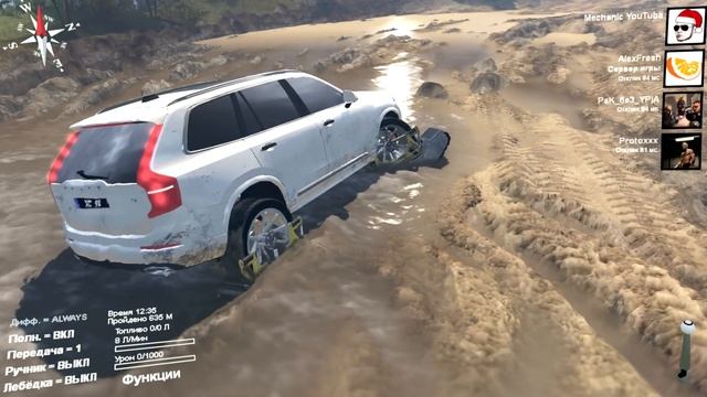 КРОССОВЕР VOLVO НА ГУСЕНИЦАХ - SpinTires смотреть онлайн