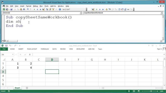 VBA - Copy Excel Sheet Same Workbook (reply) смотреть онлайн