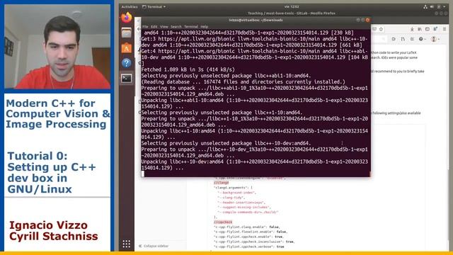 Modern C++ Course: Setting up C++ dev box in GNU/Linux (Tutorial 0 for Linux users, I. Vizzo, 2020) смотреть онлайн