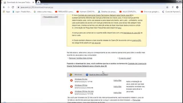 Erro ao instalar o Java pelo modo online смотреть онлайн