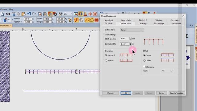 7.10 Master BERNINA Embroidery Software 8 –Stitch Types: Outline Stitches: Basic смотреть онлайн