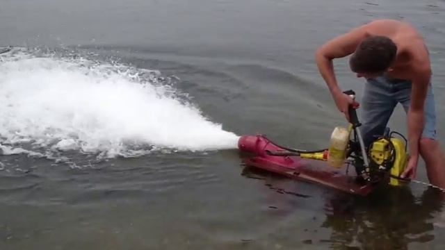 Самодельный водомет для jet surf. Серф доска с мотором смотреть онлайн