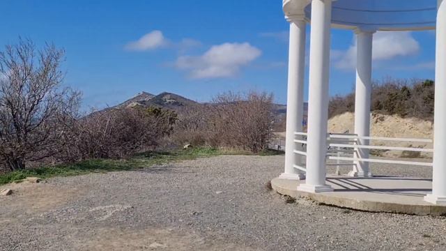 Анапа, Вид на море в Сукко, Солнечная погода в апреле, 6.04.2021 смотреть онлайн
