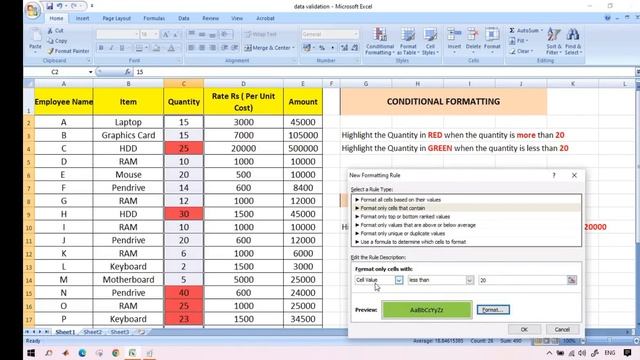 CONDITIONAL FORMATTING | Computer Skill Test | Assam Direct Recruitment Exam 2022 смотреть онлайн