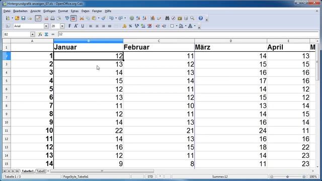 Calc - Zeilen und Spalten als Überschrift fixieren смотреть онлайн