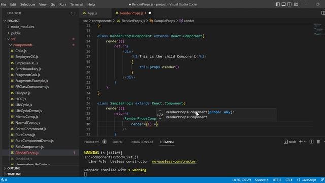 ReactJS Tutorial for Beginners - Part 27 - Render Props смотреть онлайн