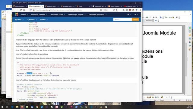 Basic Joomla Module Development video 2 смотреть онлайн