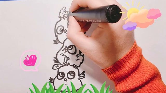 ЗЛЫЕ ПТИЧКИ, Сердитые птички, ЭНГРИ БЕРДС, Angry Birds, как нарисовать птиц из Энгри БЕРДС. смотреть онлайн