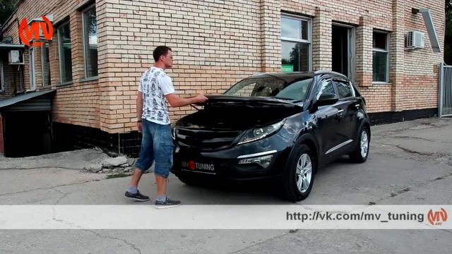 Тюнинг KIA Sportage (3rd generation). Упор капота. смотреть онлайн