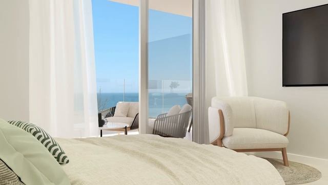 Современные квартиры и пентхаус в жилом комплексе в Санта Пола. Sunset Beach смотреть онлайн