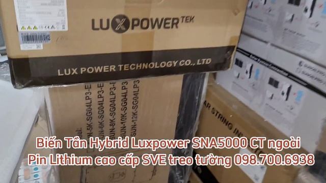 Biến Tần Hybrid Luxpower SNA5000 CT ngoài & Pin Lithium cao cấp SVE treo tường смотреть онлайн