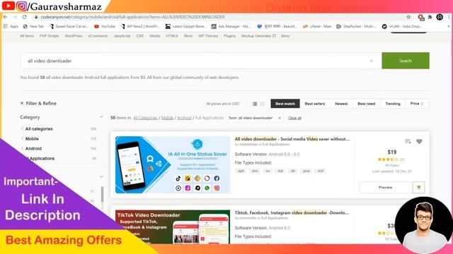Android App Source Code Review - Codecanyon - All In One Video Downloader App - Hindi смотреть онлайн