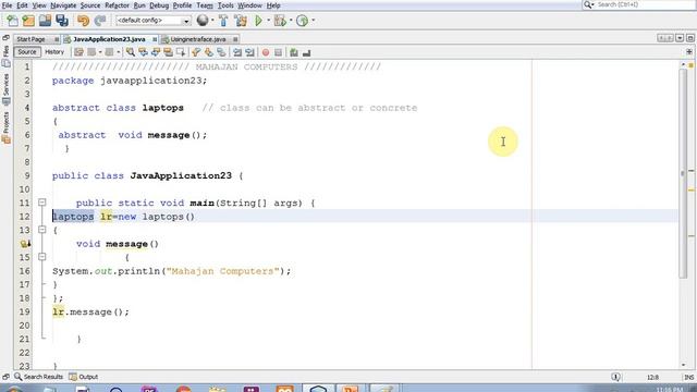 Anonymous classes Lecture by Anand Mahajan, Mahajan Computers, Kurukshetra Part - 1 смотреть онлайн