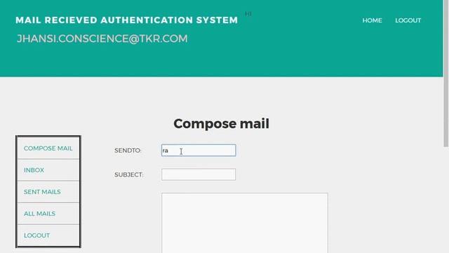 Mail Received Authentication System Java Project смотреть онлайн