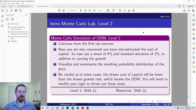 Monte Carlo Dividend Discount Model (DDM) Lab Exercise - Monte Carlo Simulation смотреть онлайн
