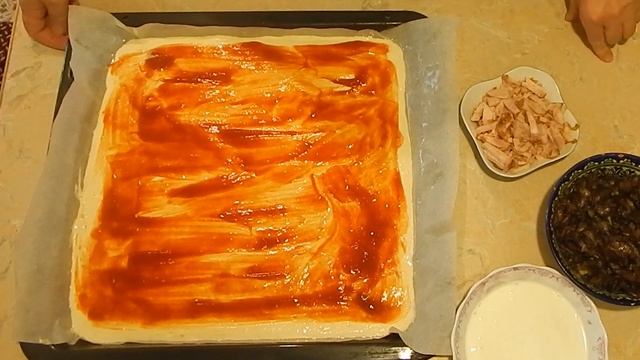 Быстрое тесто для пиццы. Мастер класс. смотреть онлайн