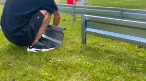 Сборка оцинкованной грядки