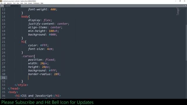 How to Create Custom Cursor and Hover Effect | Mouse Cursor Effect | csPoint web designing tutorial смотреть онлайн