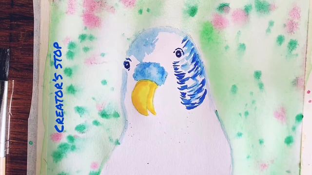 Blue Budgie| How to paint blue budgie with watercolors| Bird painting tutorial for beginners. смотреть онлайн
