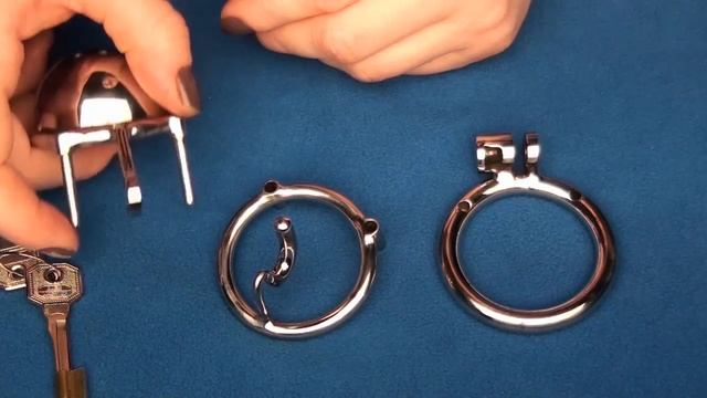Modular Chastity Device With A S-hook For Uncircumcised Man