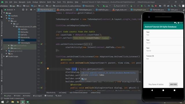 Android Sinhala Tutorial #29 - SQLite Part 06 [Delete Data in Table] смотреть онлайн