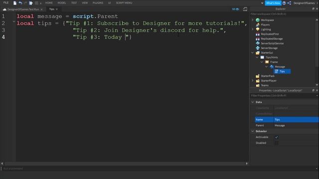 ROBLOX How to Make Tips/Hints Messages смотреть онлайн