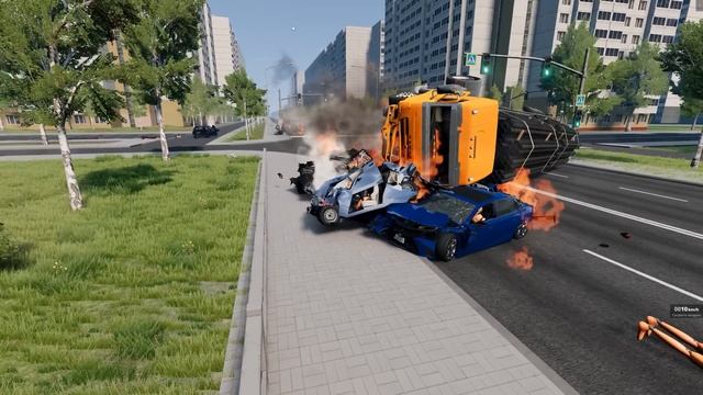 СОН ДЛЯ СЛАБАКОВ! УСНУЛ ПЕРЕД ПРОБКОЙ НА ФУРЕ | BeamNG.drive смотреть онлайн