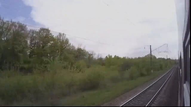 От Нижнего Новгорода до Анапы за 3 часа! Вид из окна и кабины поезда смотреть онлайн