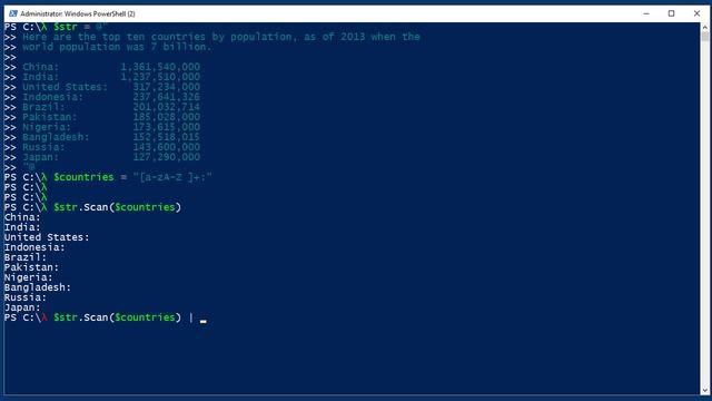 PowerShell String Scanner смотреть онлайн