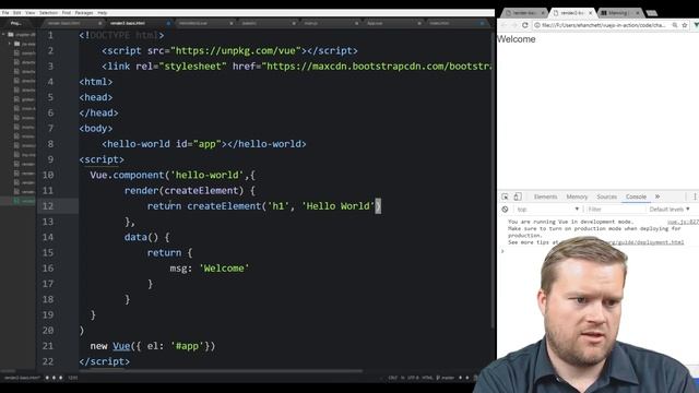 A Better Way To Create Templates In Vue.js? Render Functions Explained смотреть онлайн