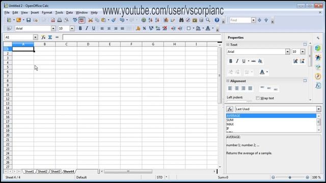 Open Office Calc Tutorial - Beginners Learn How to Use Calc by VscorpianC смотреть онлайн