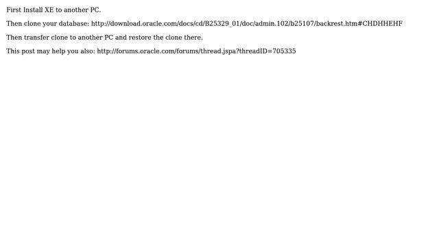 Copying my Oracle 10g Express database to another PC (4 Solutions!!) смотреть онлайн