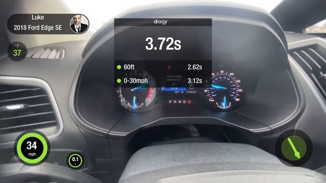 2018 Ford Edge SE 2.0 Ecoboost 0-60 MPH (0-100 KM/H) Attempt 1 смотреть онлайн