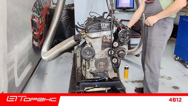 Первый запуск двигателя и замер компрессии 4B12 77368 смотреть онлайн