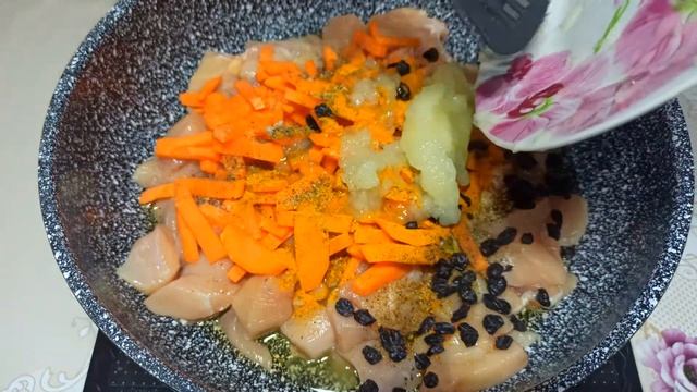 Вкусный рассыпчатый плов с курицей. Плов за 30 минут смотреть онлайн