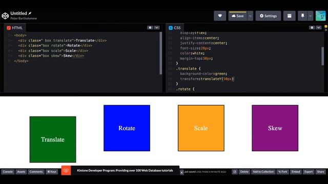 CSS Transformations - translate, rotate, scale, and skew elements on your webpages. смотреть онлайн