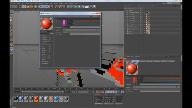 Cinema 4D: Minecraft Peacekeeper Model (Free Download) смотреть онлайн