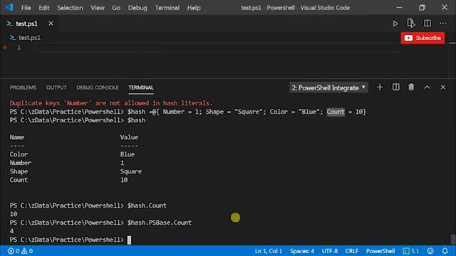 Powershell Tutorials - Hash Tables смотреть онлайн