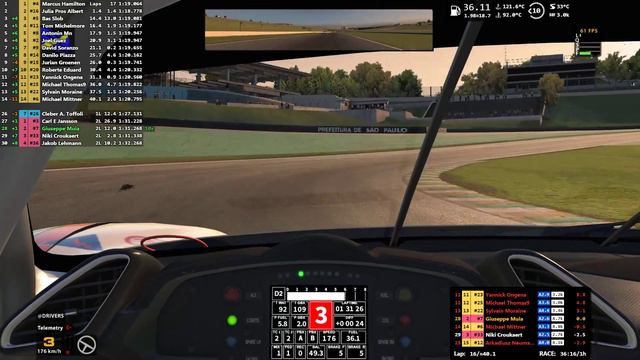 Iracing Week 6 Race 2 Le Mans Series Ferrari 488GTE/Interlagos смотреть онлайн