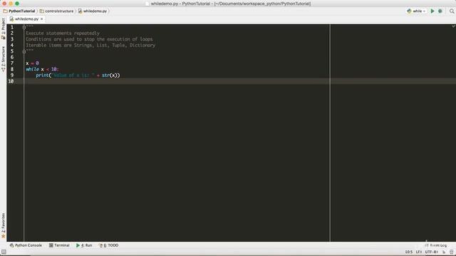While Loop Demo - Learn Python 3 Lesson 29 смотреть онлайн