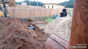 Канализация, дренаж в канаву. Всё дёшего и просто