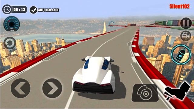 Impossible Car Tracks 3D - White Car Driving Stunts Simulator #3 - Android Gameplay смотреть онлайн